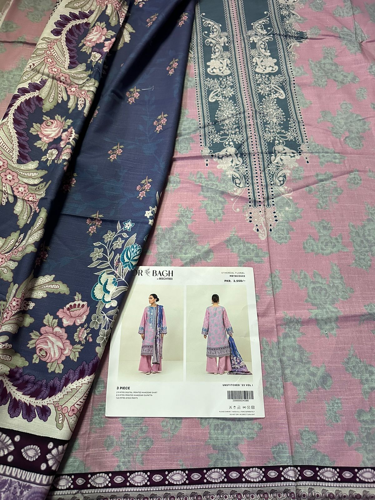 MorBagh by beechtree 100% Original Khaddar Fabric