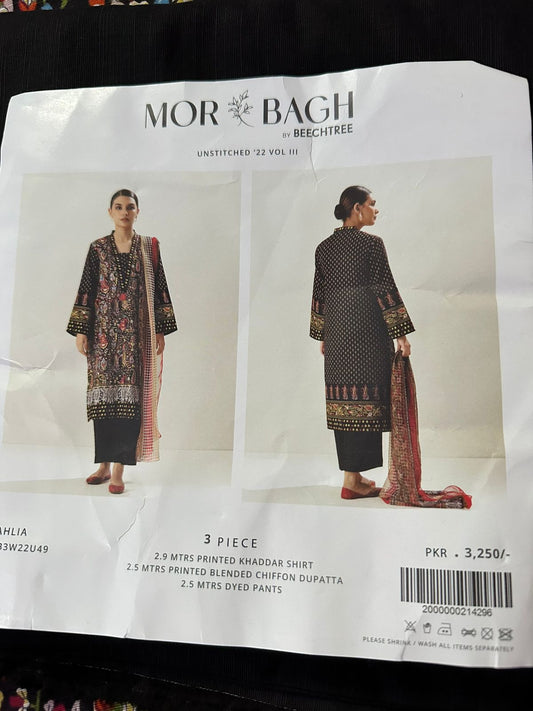 MorBagh by Beechtree 100% Original Khaddar Fabric