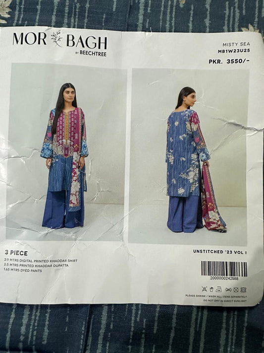 MorBagh by Beechtree 100% Original Khaddar Fabric