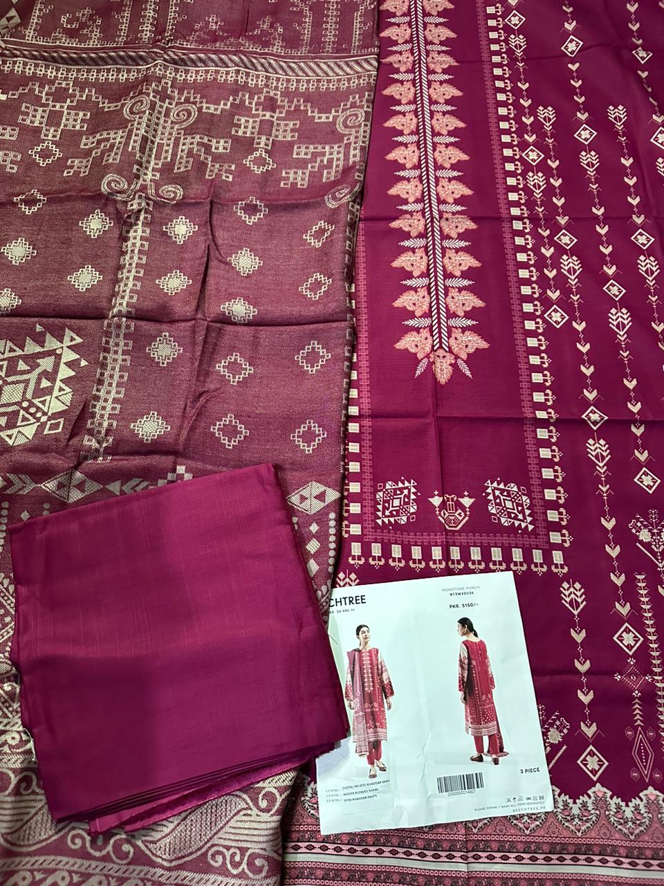 Beechtree 100% Original Khaddar Fabric