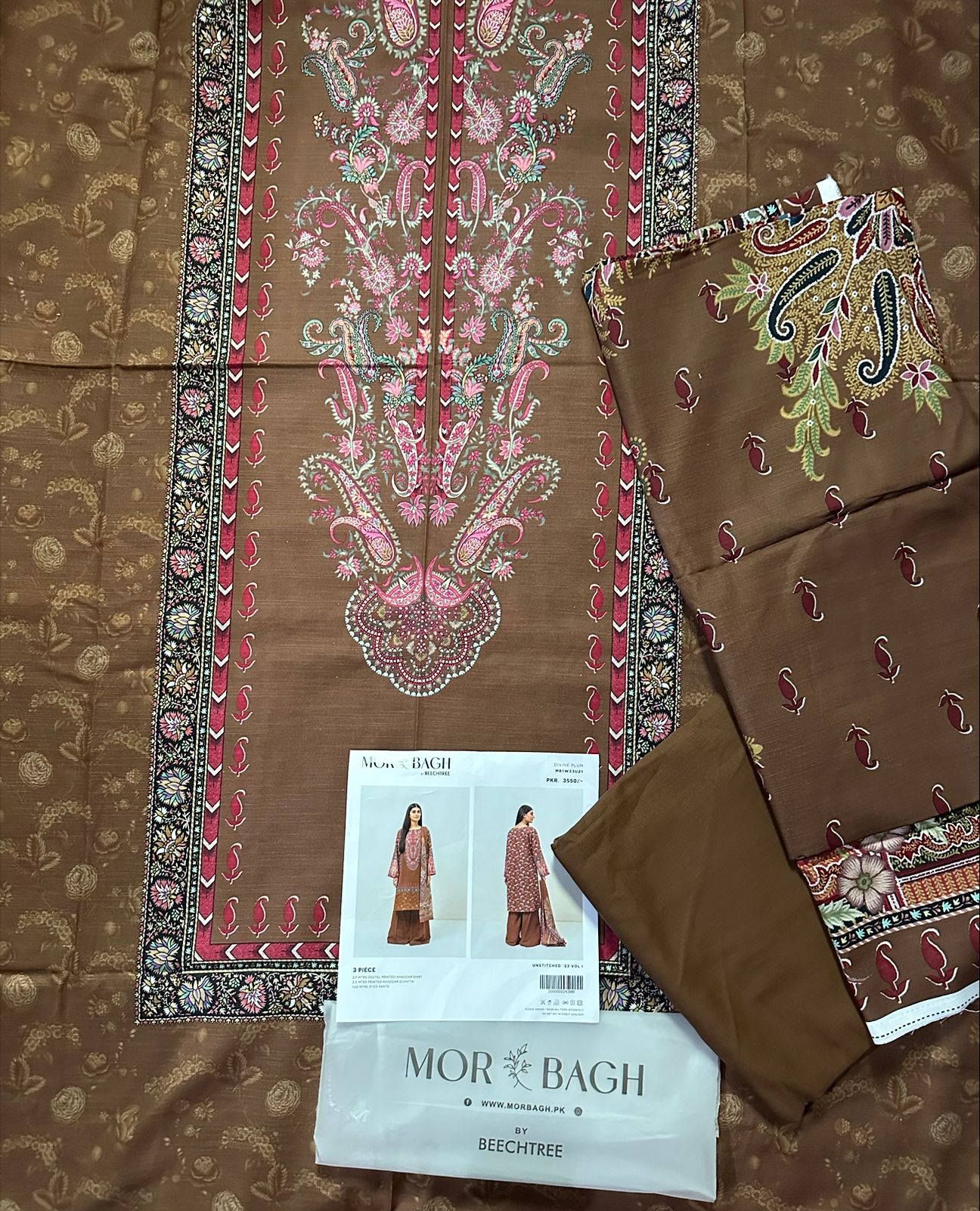 MorBagh by Beechtree 100% Original Khaddar Fabric